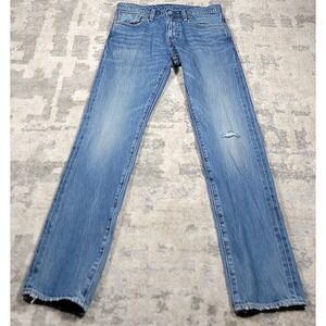 VTG Levis 511‎ Selvedge Redline Slim Fit Jeans Men's Hemmed Sz 31x31 See Desc
